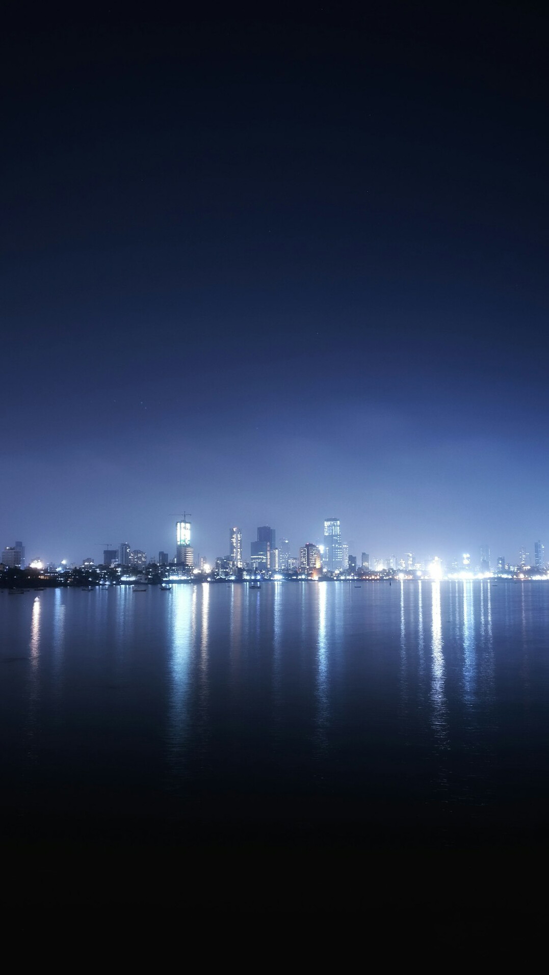 city night lights reflections