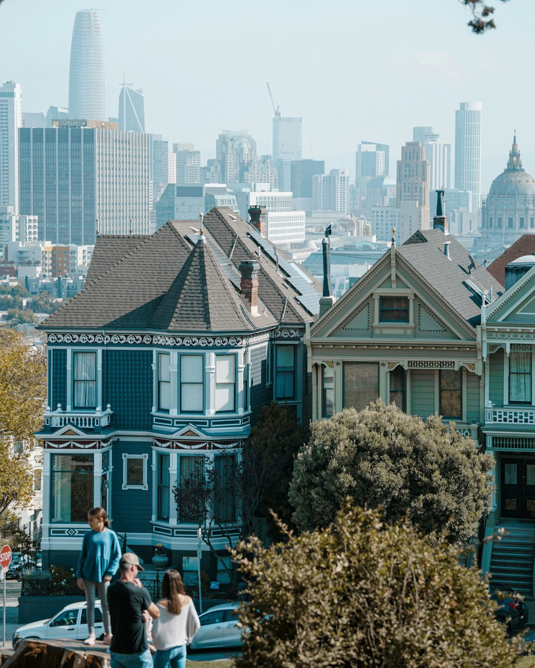 diverse city residents
